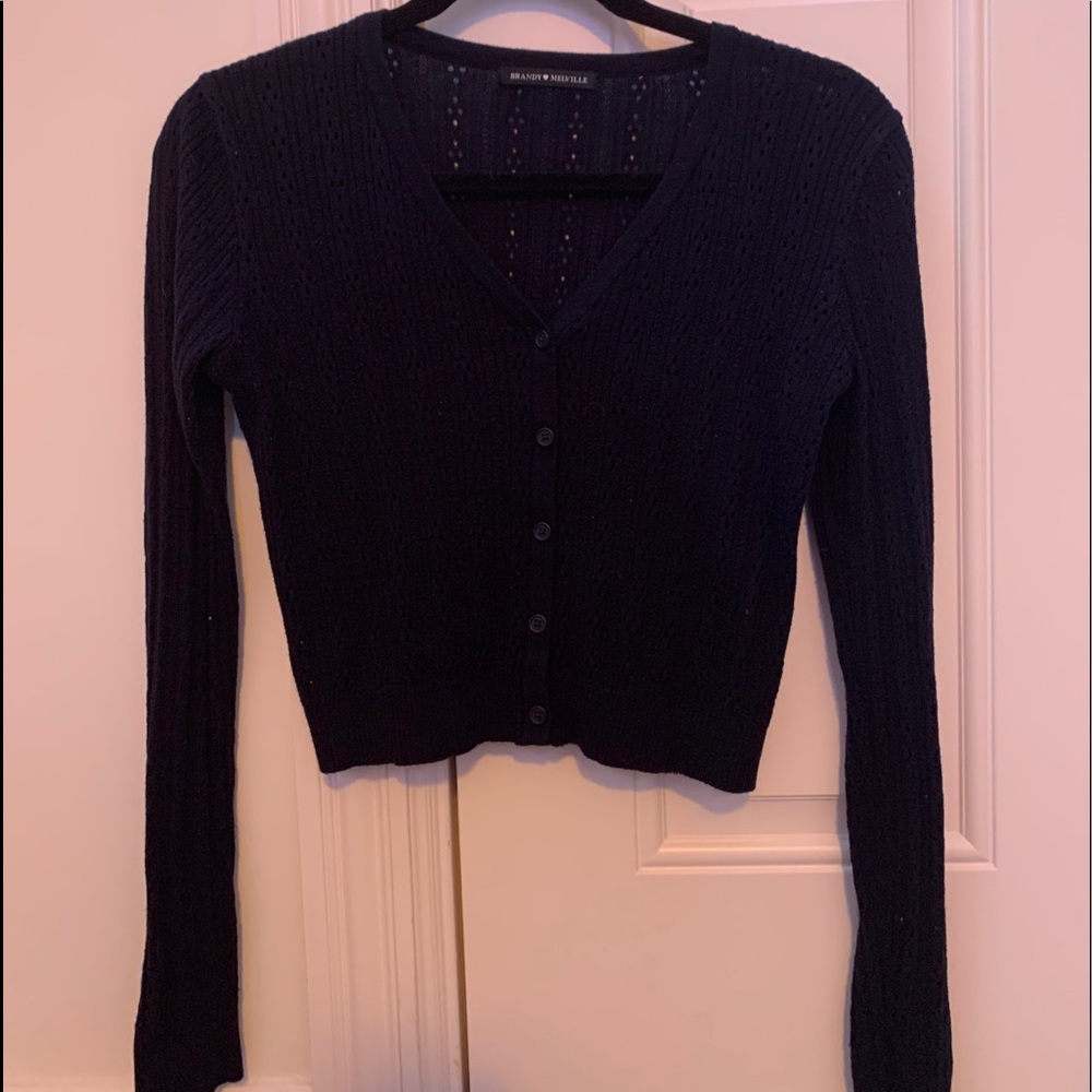 Brandy Melville Navy Button up Cardigan